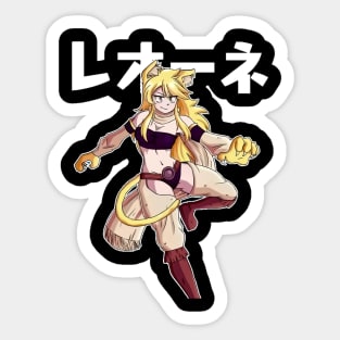 Akame Ga Kill Leone Waifu Sticker